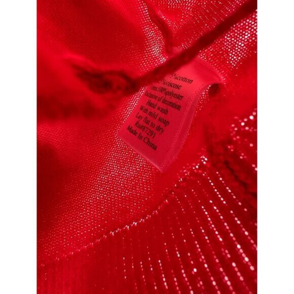 Johnny Was Button Floral‎ Embroidered Button Down Cardigan sz Small Red - Picture 4 of 7